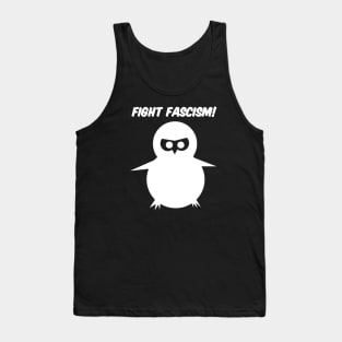 Fight Fascism Chick (White) Tank Top